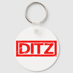 Ditz Stamp Keychain