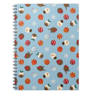 Ditzy Christmas Polkadots Notebook