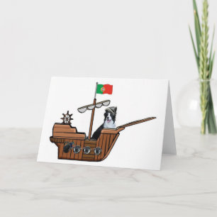 Ditzy Dogs~Original Notecard~Border Collie Card