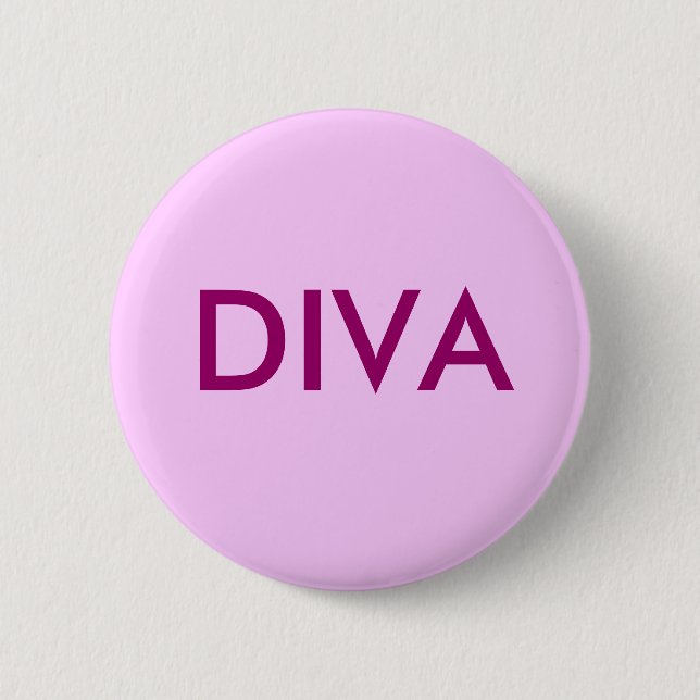 DIVA 2 INCH ROUND BUTTON (Front)
