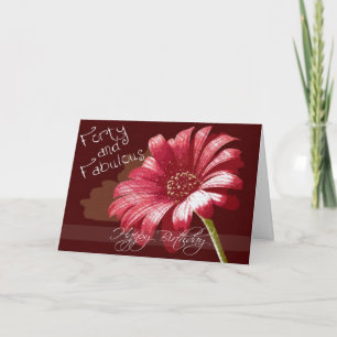 Diva' 40e carte d'anniversaire pour les baby-boome