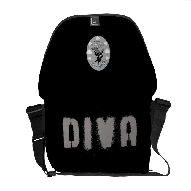 Diva Bag (Unstoppable Diva Version) Courier Bag (Back Open)