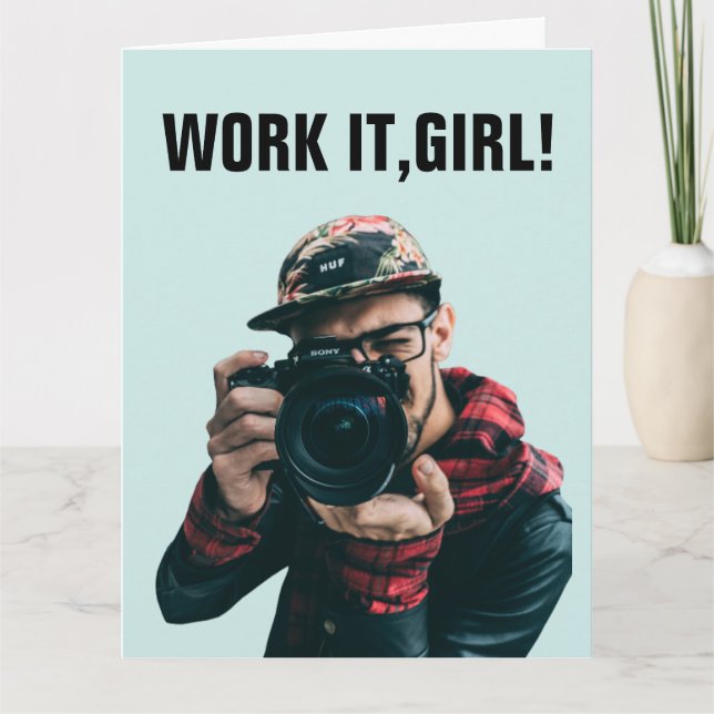 DIVA BIRTHDAY CARDS FOR FRIEND, FUNNY OVERSIZED (Front)