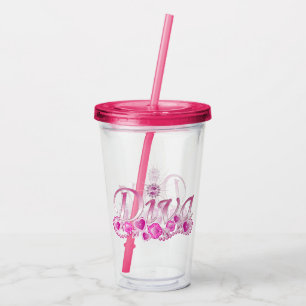 Diva Bling Acrylic Tumbler