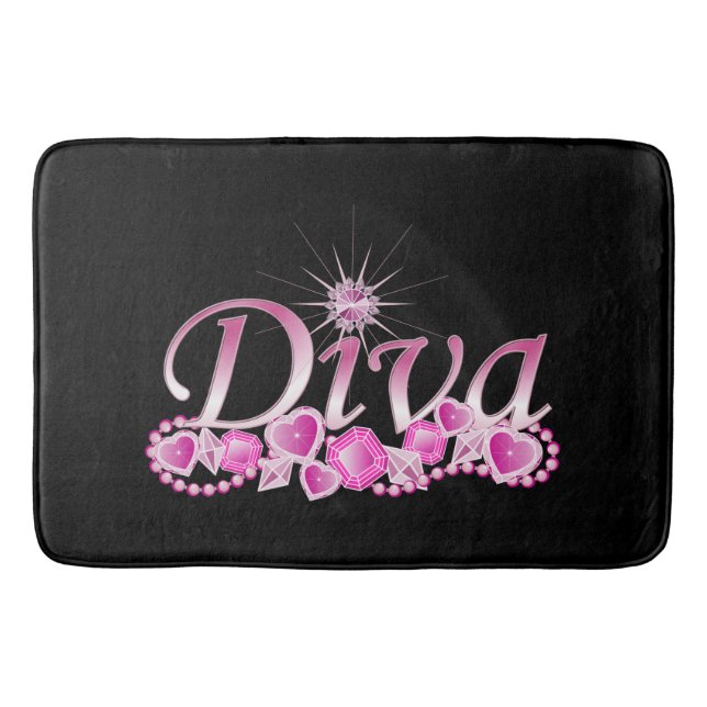 Diva Bling Bath Mat (Front)