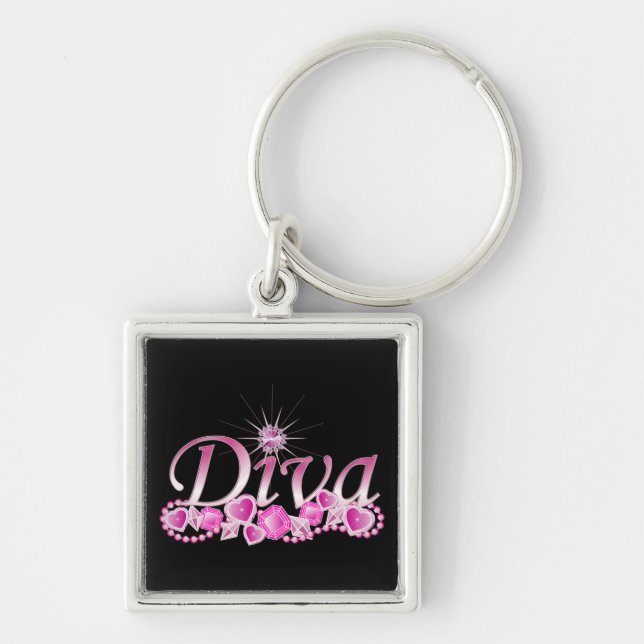 Diva Bling Keychain (Front)