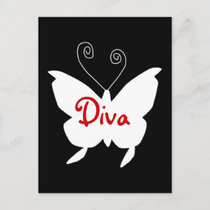 Diva Butterfly I Postcard