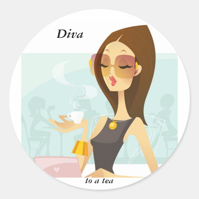 Diva Cafe Stickers (Front)
