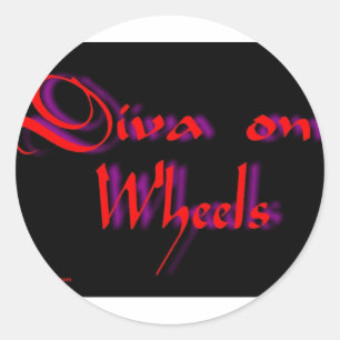 diva classic round sticker