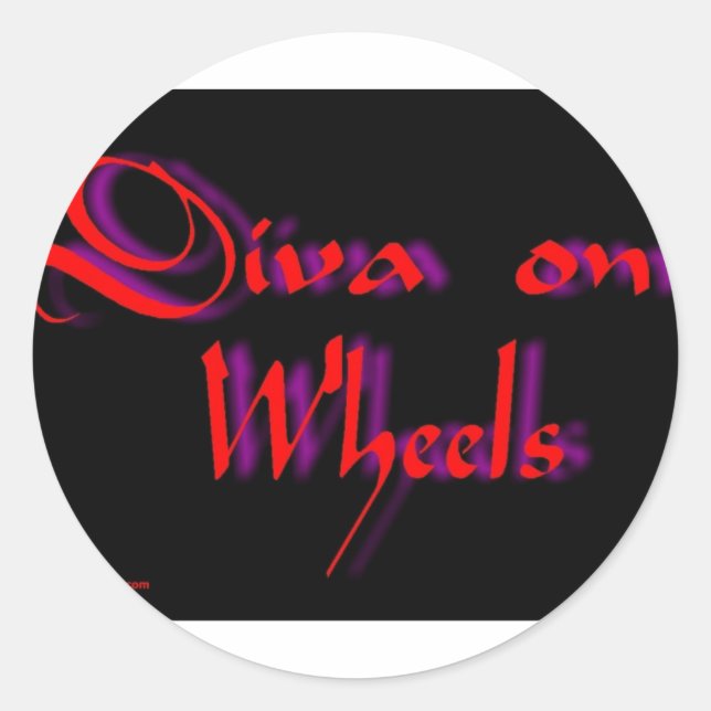 diva classic round sticker (Front)