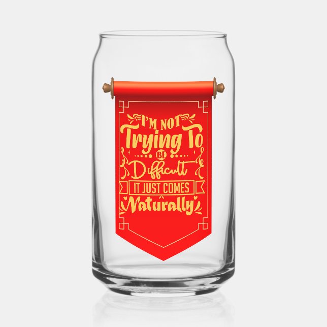 diva cup quote can glass (Front)