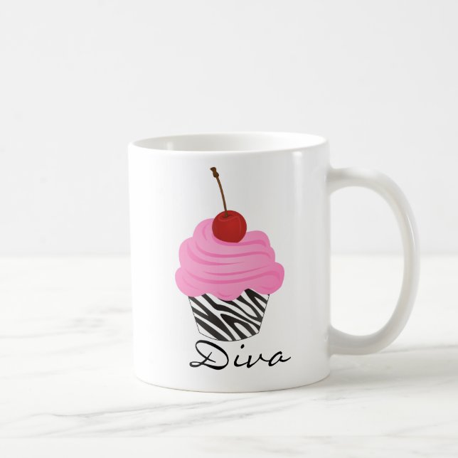 Diva Cupcake Coffee Mug (Right)