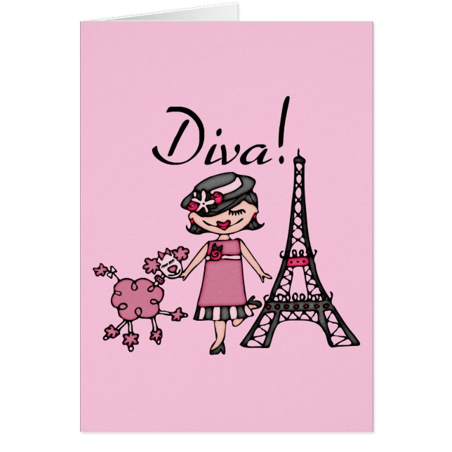 Diva de cheveux noirs (Devant)