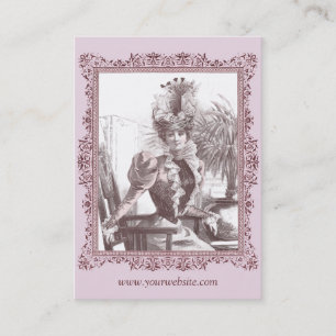 Diva de Nouveau d'art - cartes de visite vintages