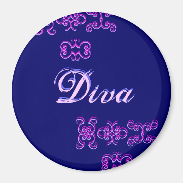 Diva Designer Name I Magnet (Front)