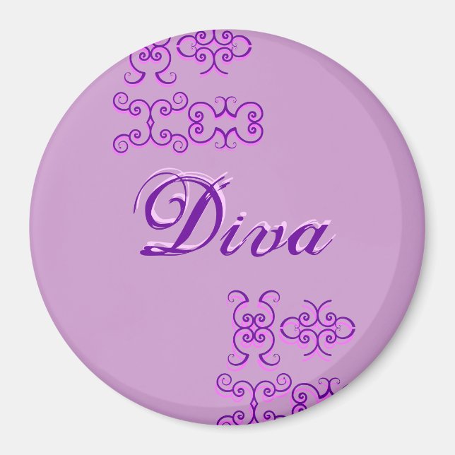 Diva Designer Name II Magnet (Front)