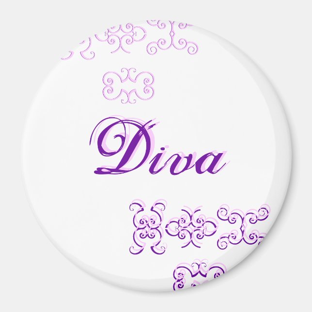 Diva Designer Name III Magnet (Front)