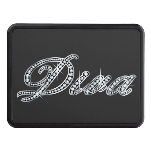 Diva "Diamond Bling"  Trailer Hitch Cover (Front)
