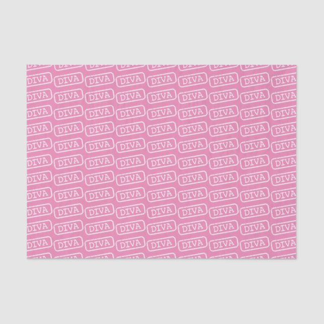"DIVA DIVA DIVA" TISSUE PAPER (Front)