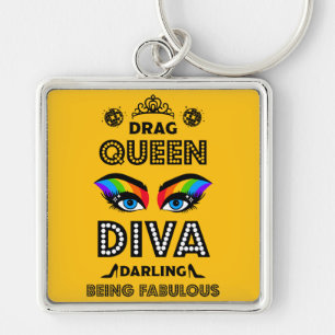 Diva Drag Queen Keychain