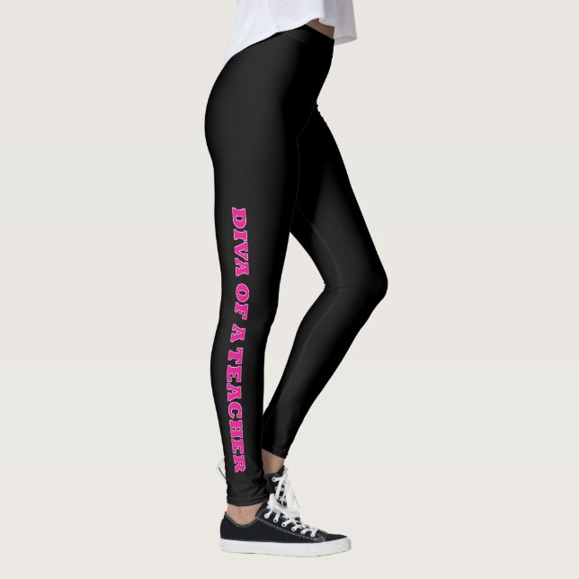 "Diva d'un enseignant" Leggings (Droite)