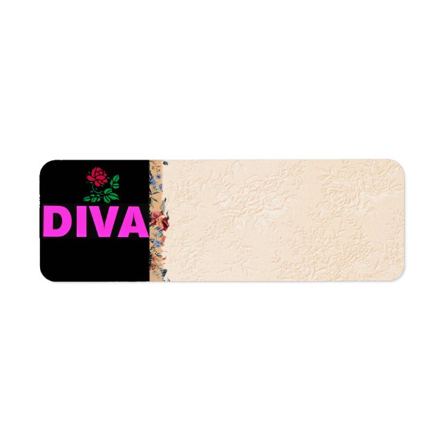 Diva Étiquette de adresse (Devant)