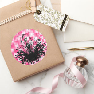 Diva Fashion Sticker - Raspberry Hot Bright Pink