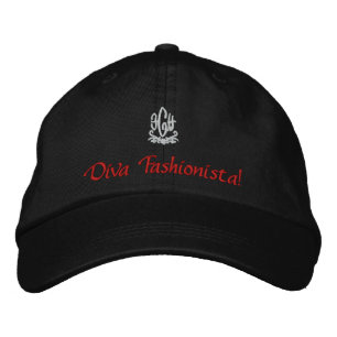 Diva Fashionista Embroidered Hat