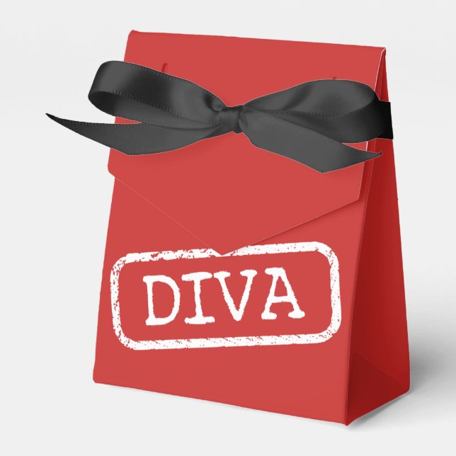 "Diva" Favor Box (Front Side)