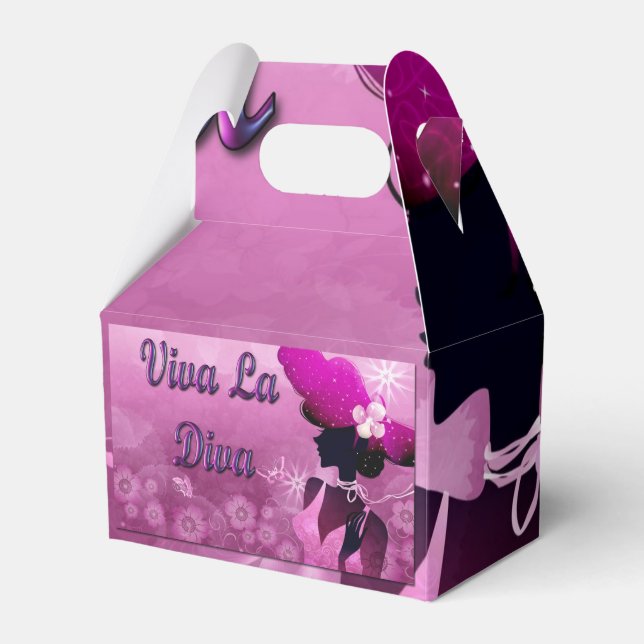Diva Favour Gifts Favor Box (Front Side)