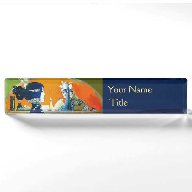 DIVA IN BLUE /HAIR BEAUTY FASHION NAMEPLATE (Front)