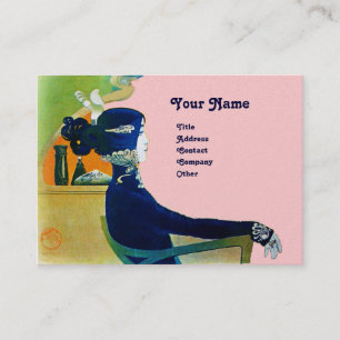 DIVA IN BLUE MONOGRAM Beauty Salon ,Makeup Artist Business Card