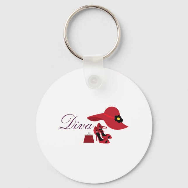 Diva Keychain (Front)