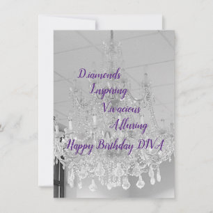 DIVA Life Lights Happy Birthday Flat Card