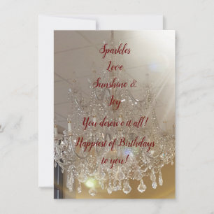 DIVA Life Sparkles Happy Birthday Flat Card