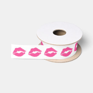 "Diva Lips" Satin Ribbon