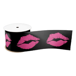 "Diva Lips" Satin Ribbon