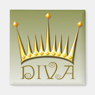 Diva magnet in gold AH2010