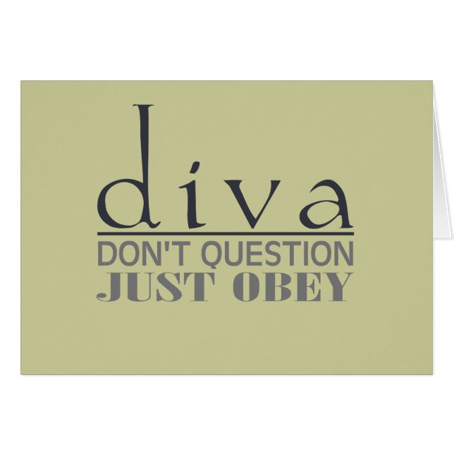 Diva : N'interrogez pas (Devant Horizontal)