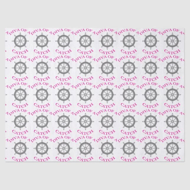 "Diva of a Catch” Tissue Paper (Front)