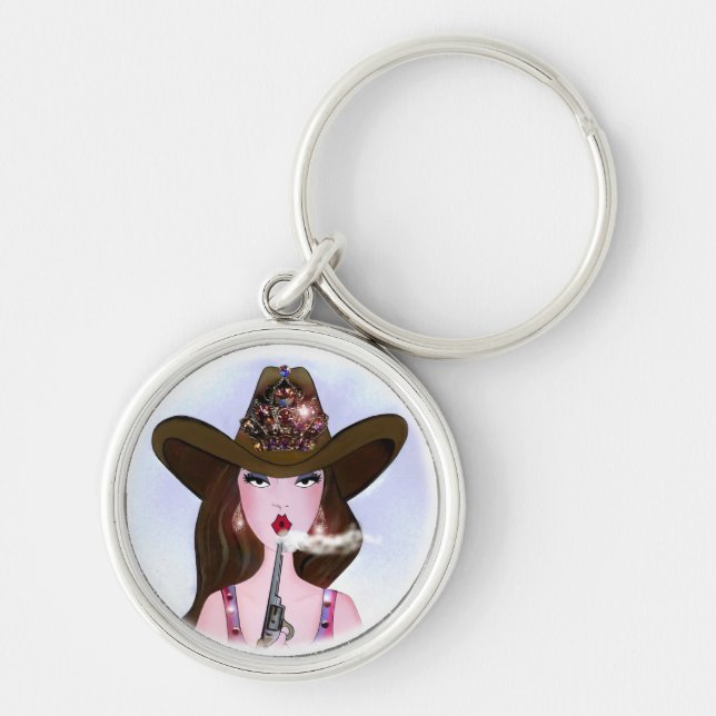 "Diva of a Cowgirl" Keychain (Front)