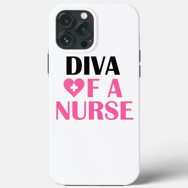 "Diva of a Nurse" Case-Mate iPhone Case (Back)