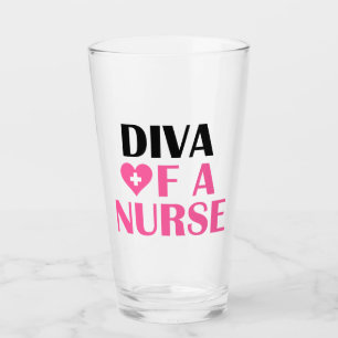 “Diva of a Nurse” Glass