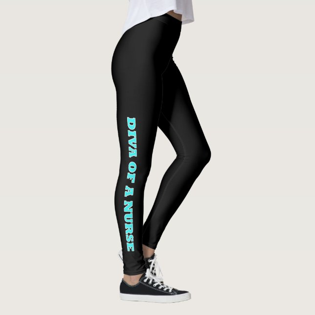 "DIVA of a Nurse" Leggings (Right)
