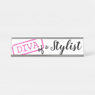 “DIVA” of a Stylist Desk Name Plate