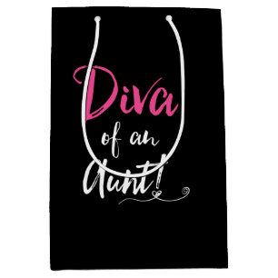 "DIVA of an Aunt!" Medium Gift Bag