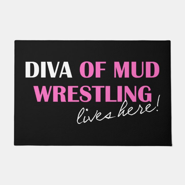 DIVA of Mud Wrestling  Doormat (Front)