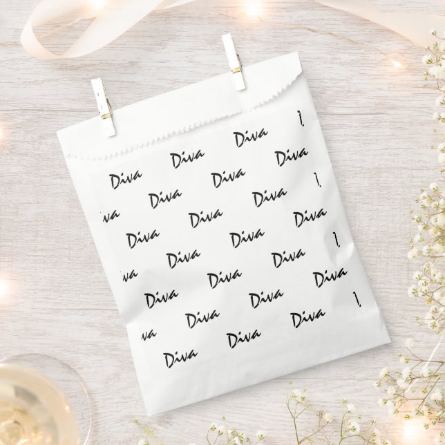 Diva Personalize Favour Bag (Clipped)