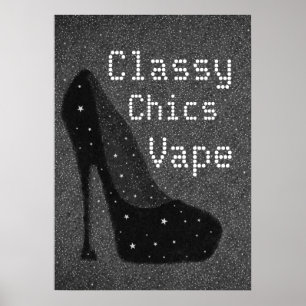 Diva Pompes Classy Chics Vape Premium Poster