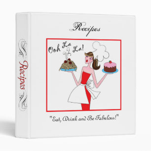 Diva Recipe Binder - Eat, Drink and Be Fabulous!
